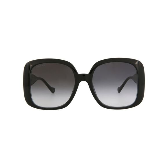 Gucci Square-Frame Injection Sunglasses Black Womens - Picture 1 of 6